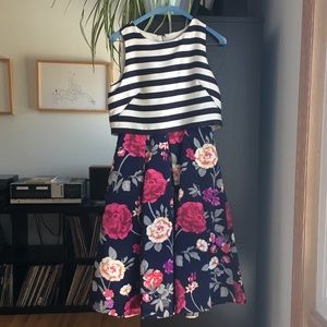 Anthro Moulinette Soeurs Split-Print Dress